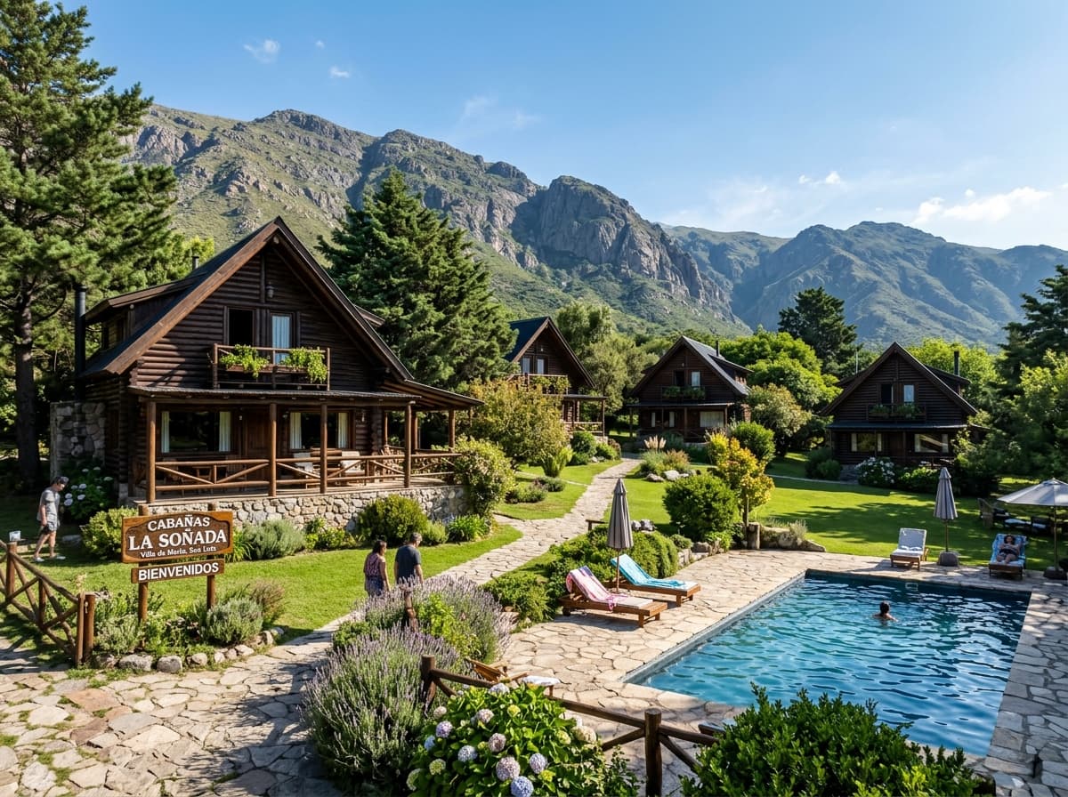 La Sonada Cabanas de Tronco, cabañas en Ruta Provincial 1 km 3.8, Villa de Merlo